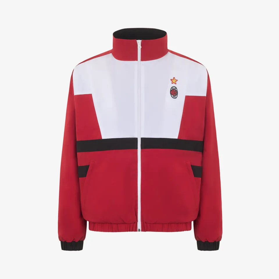 AC Milan Giacca 1995/96 Uomo Rosso Zip Retro
