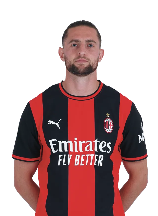 AC Milan Kit Gara Milan maglia Rabiot 12 uomo rossonera