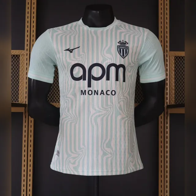 Monaco 2026/27 Terza Maglia da Calcio Player Version bianca