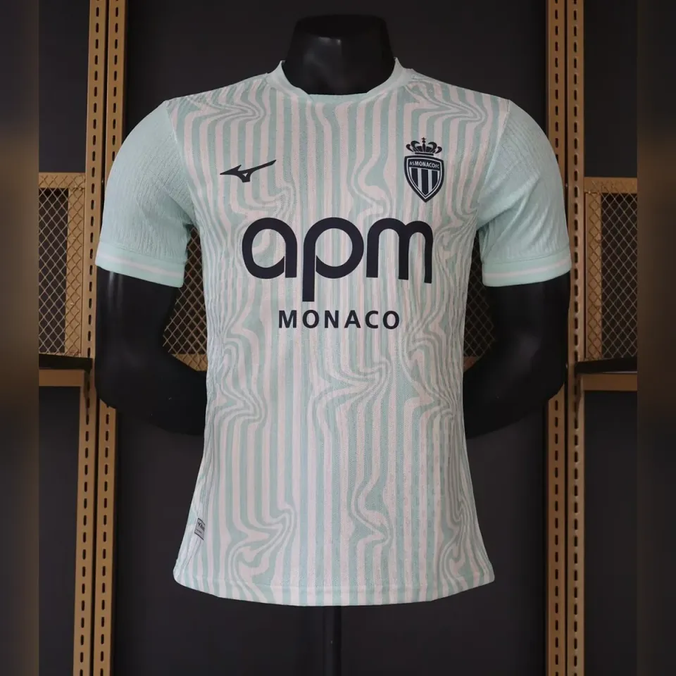 Monaco 2026/27 Terza Maglia da Calcio Player Version bianca