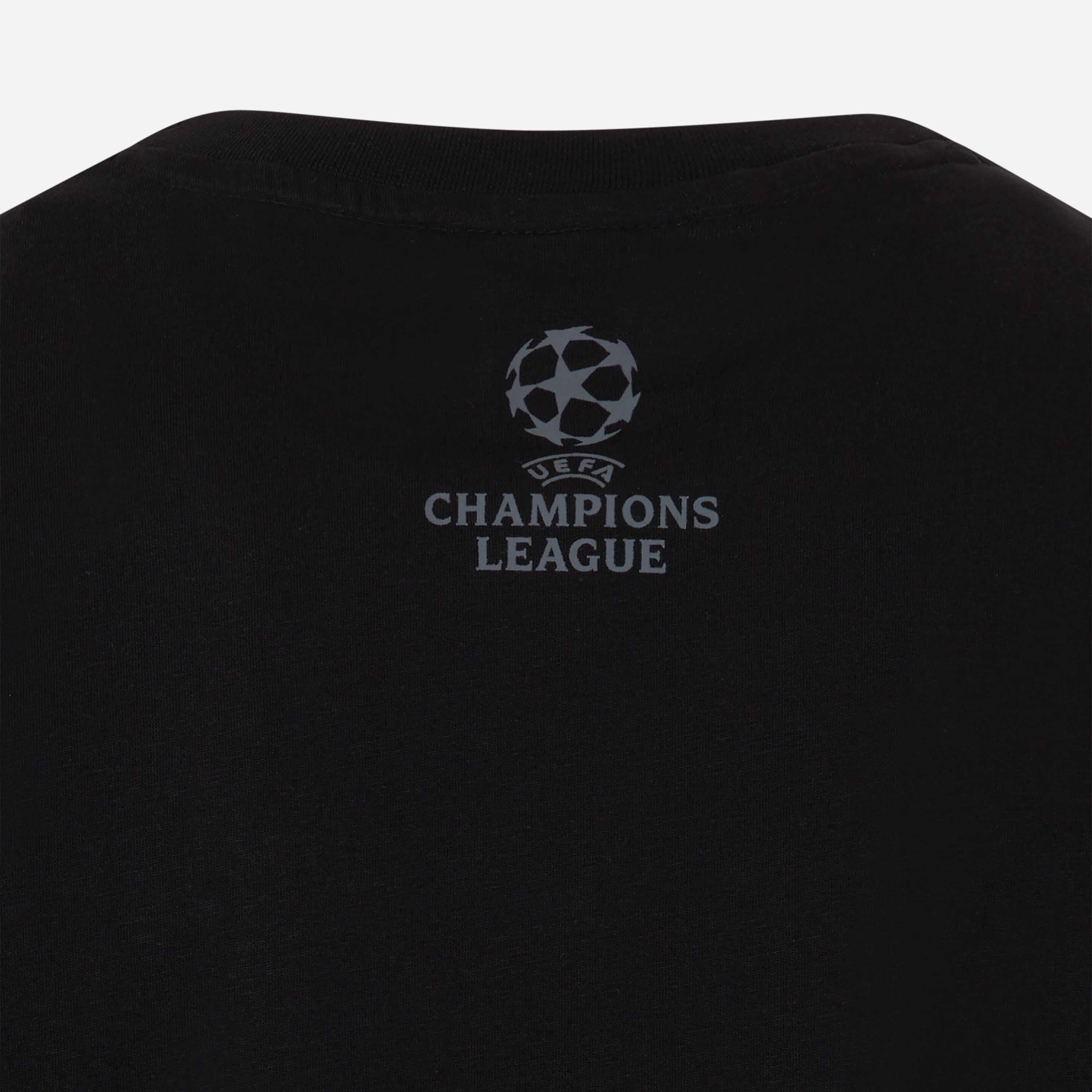 AC Milan Magliette Milan Printed T-Shirt Champions League maglietta nera uomo