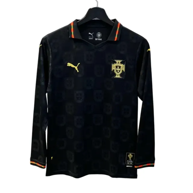 Tifoso Store Portogallo Nera 2026 Maglia Maniche Lunghe