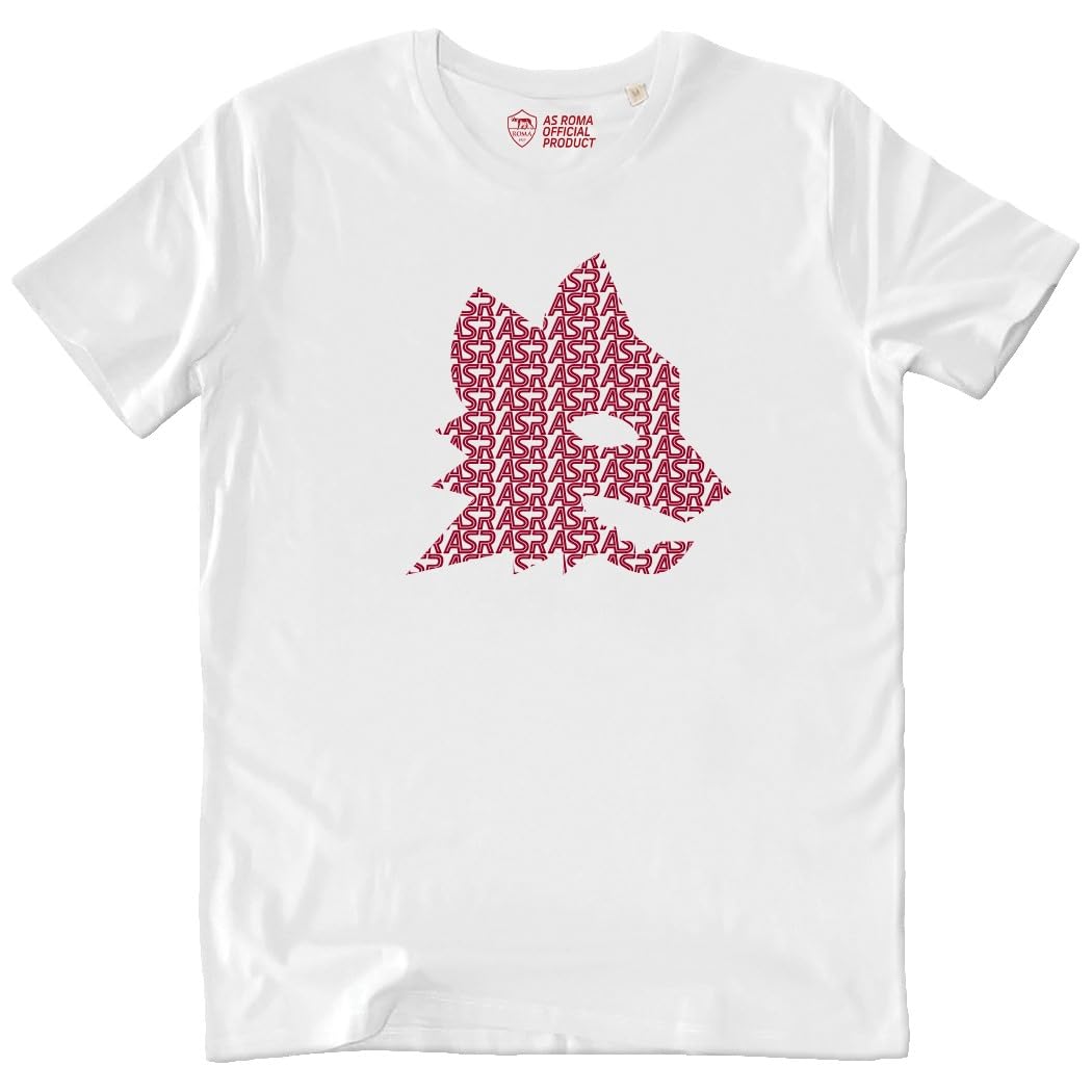 Roma Fanshop Lupetto Stampato t-shirt maglia giallorossa