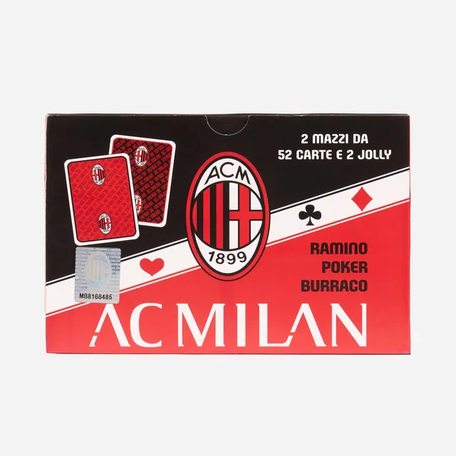 AC Milan Playing Cards Carte da Gioco 2 Mazzi Ufficiali