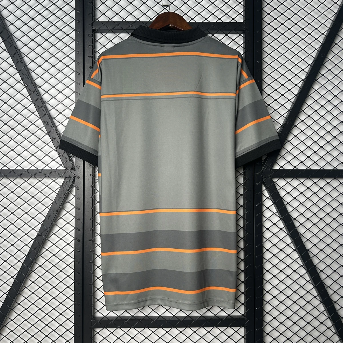 Valencia Terza 1999/00 maglia calcio retro a righe grigie