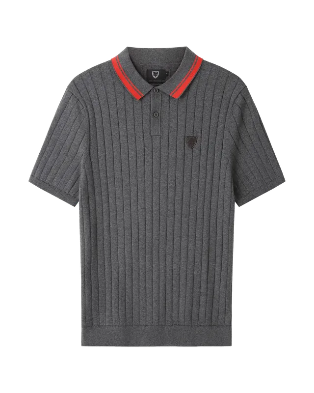 1876 polo in maglia charcoal fanwear Wales