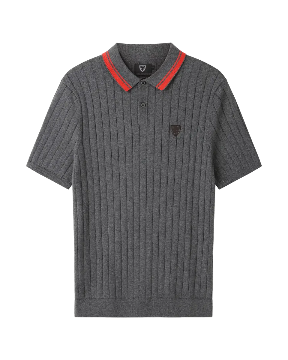 1876 polo in maglia charcoal fanwear Wales
