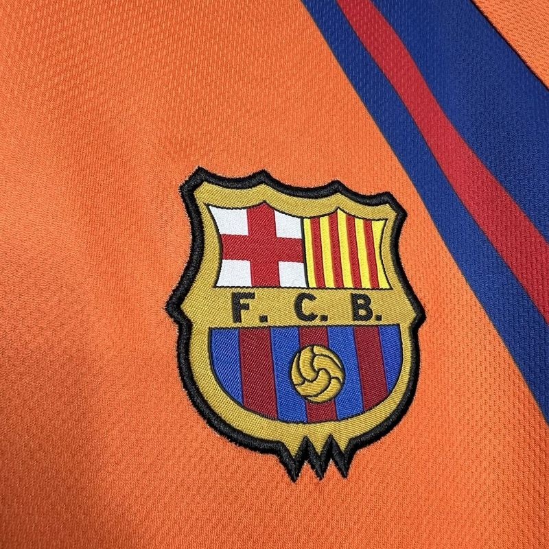 Tifoso Store Barcellona 1997/98 seconda maglia calcio arancio
