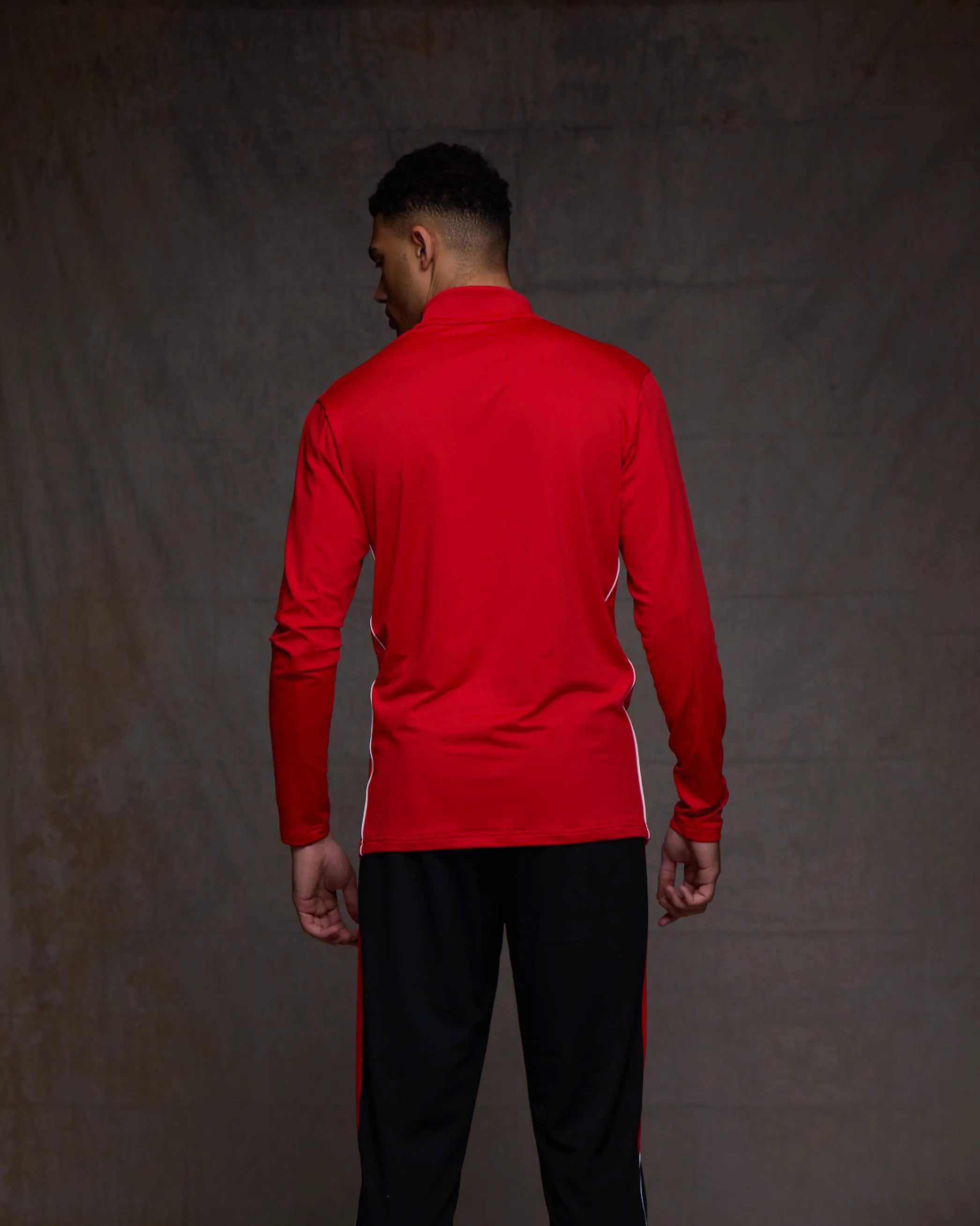 Wales SUDU Players Training felpa 1/4 zip rossa M