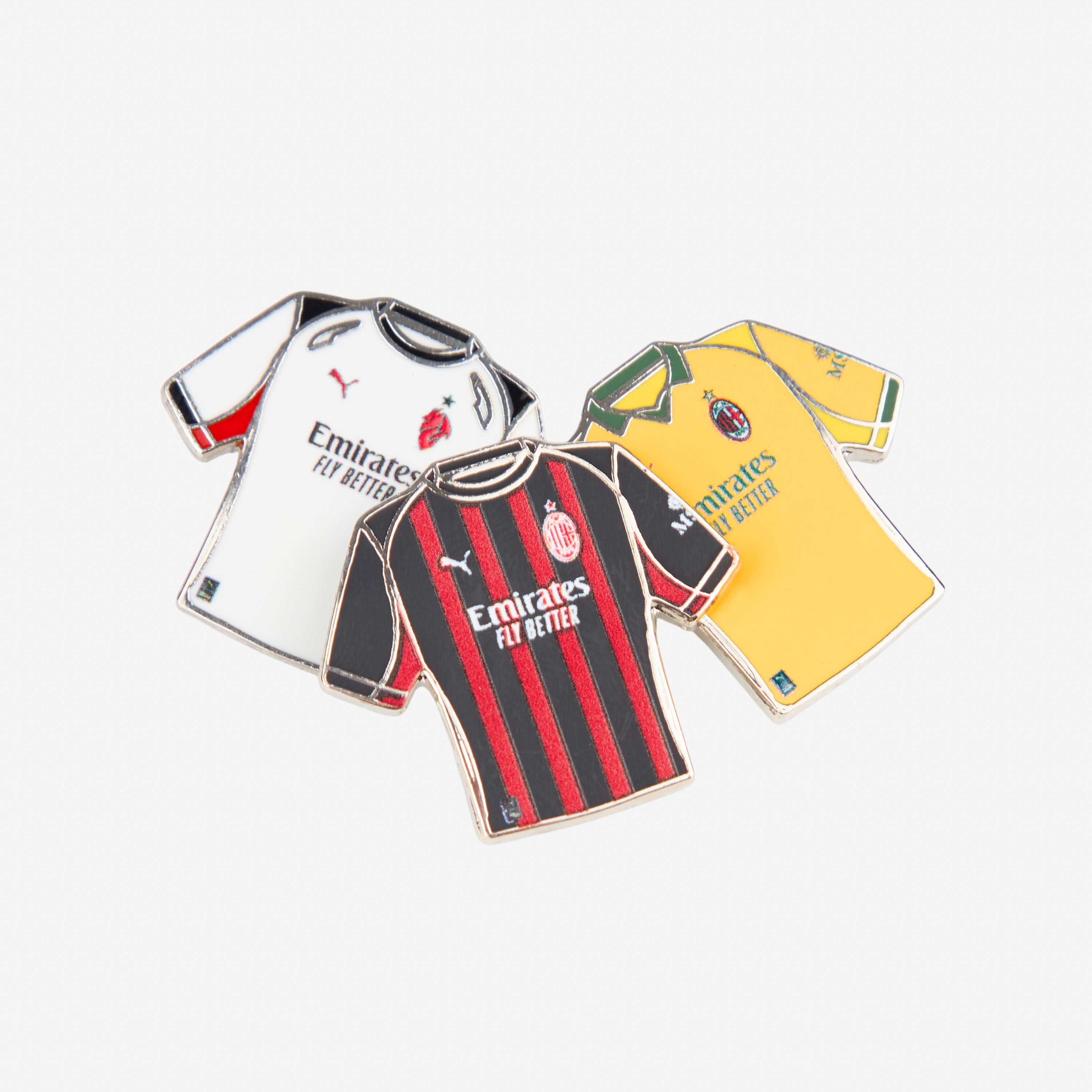 AC Milan Set 3 Pins Maglie 2025/26 Home Away Third
