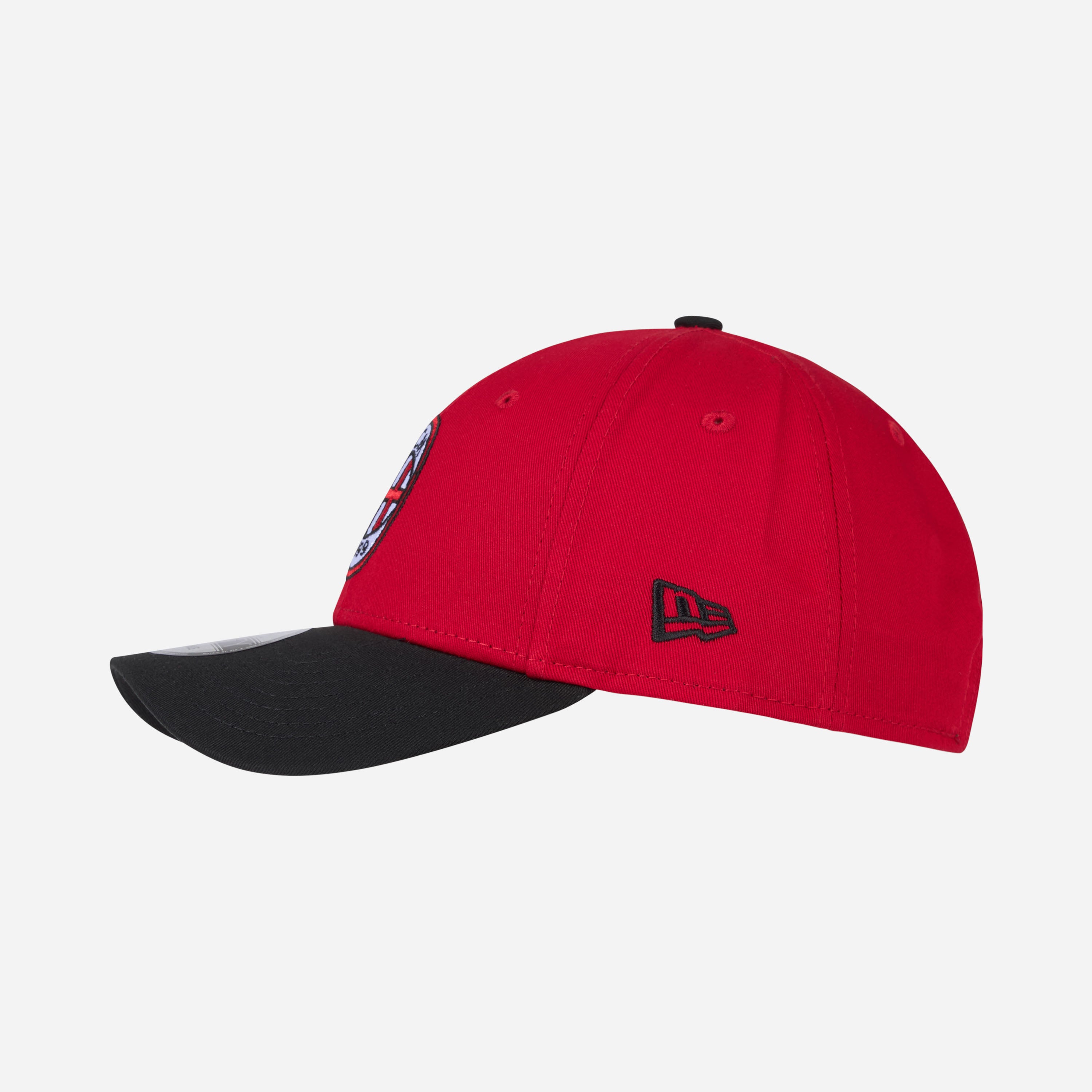 AC Milan New Era 9FORTY cappello rosso nero cotone