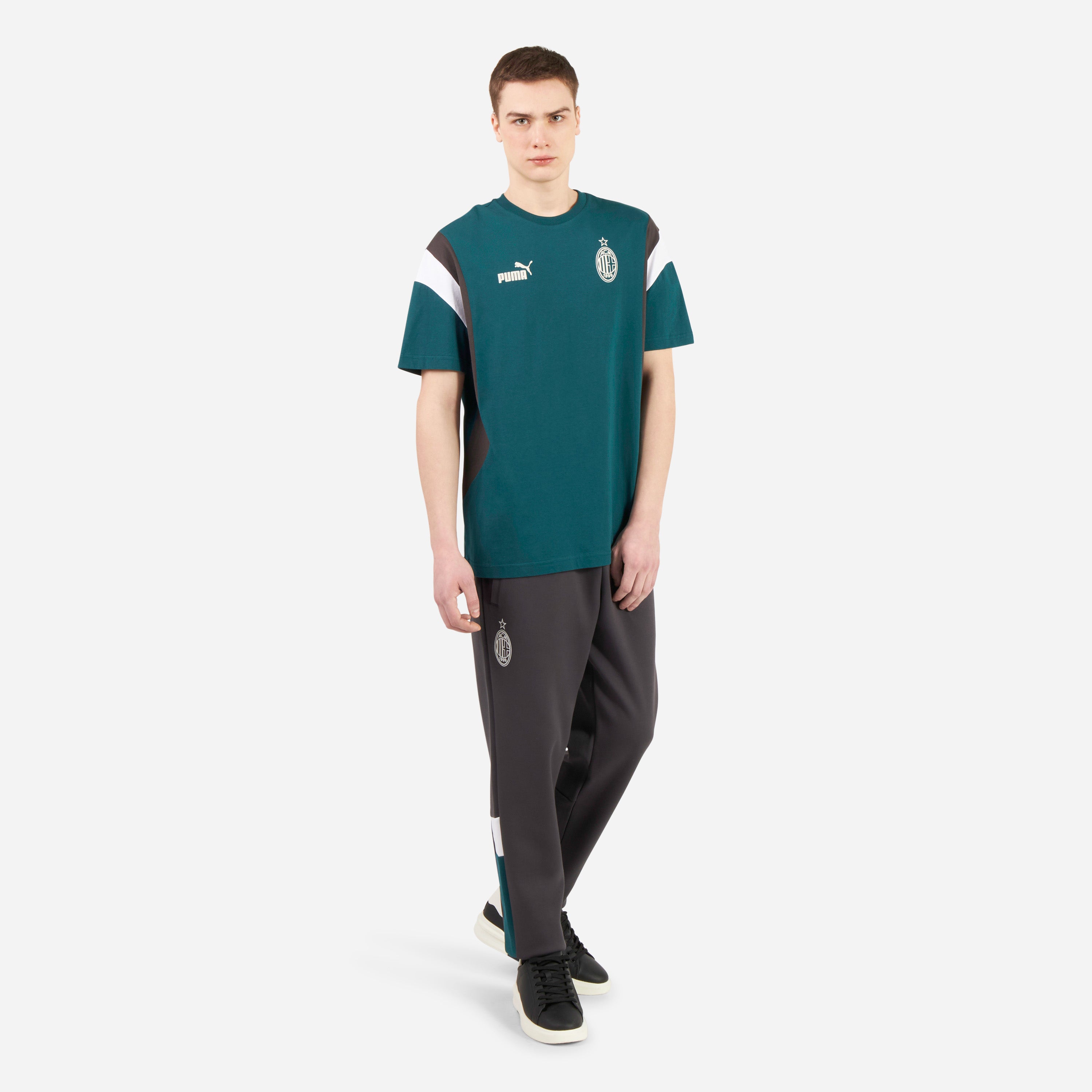 AC Milan Archive T-Shirt Verde Uomo S-XXL