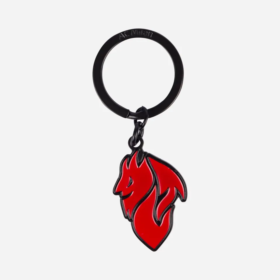 AC Milan Devil portachiavi metallo rosso nero