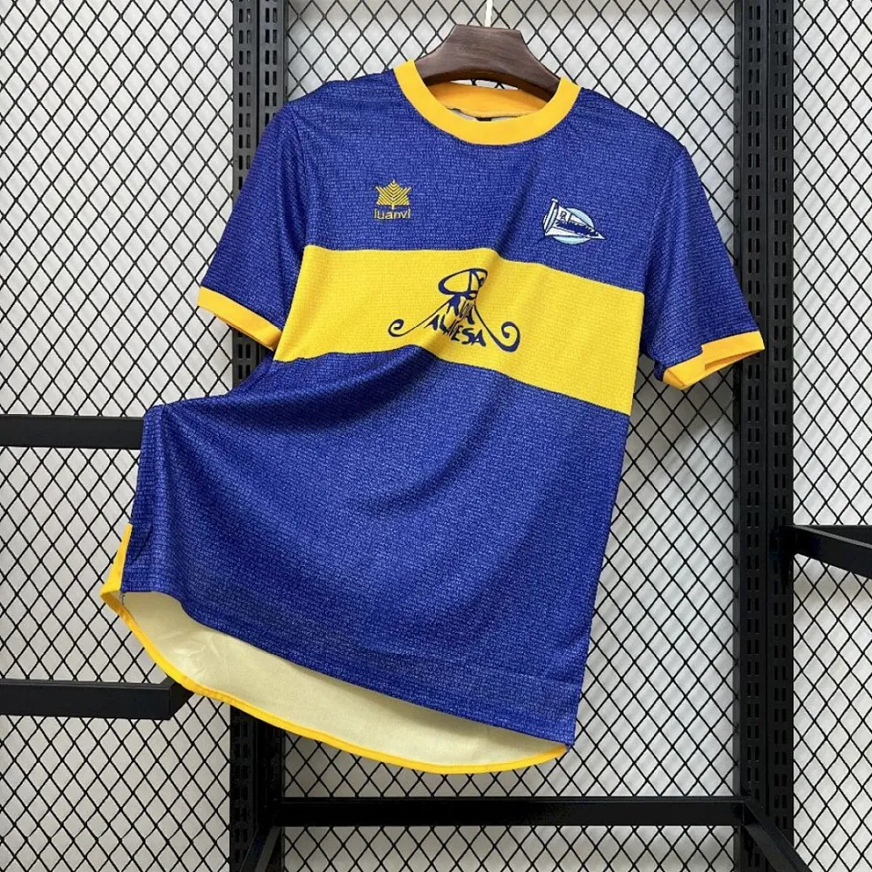 Deportivo Alavés Retro 2000/01 maglia calcio finale UEFA