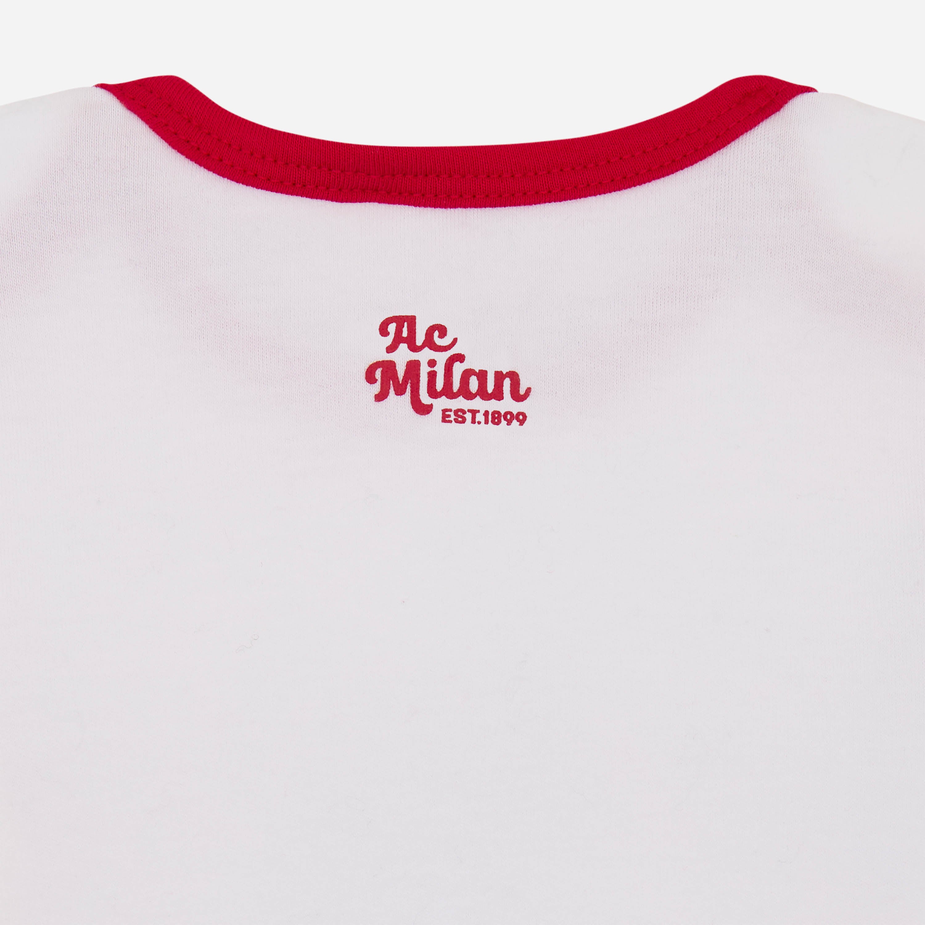 AC Milan Magliette Milan Body Neonato Manica Lunga Bianco 3 Mesi