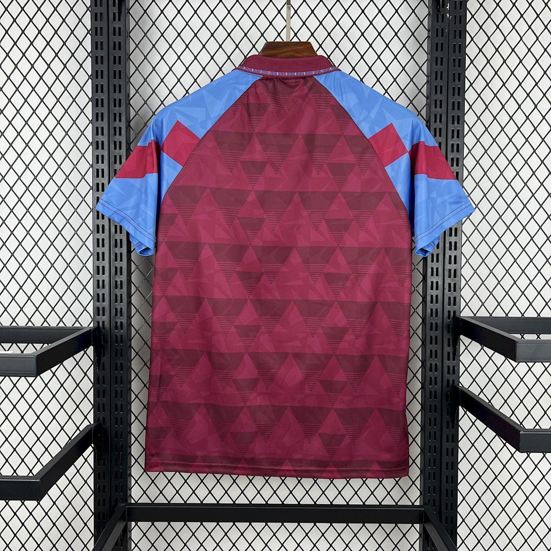 Tifoso Store Maglie da Calcio Aston Villa 1990/91 maglia granata retrò