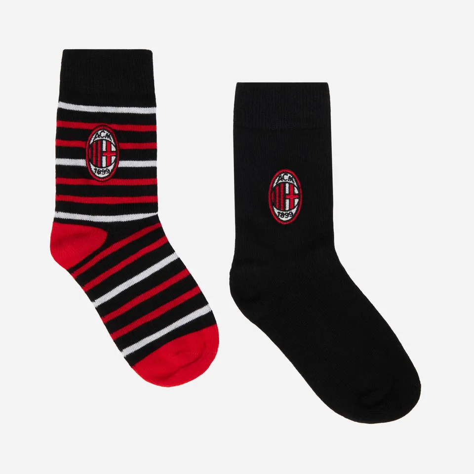 AC Milan Kids Socks Box Set calzini box logo ufficiale