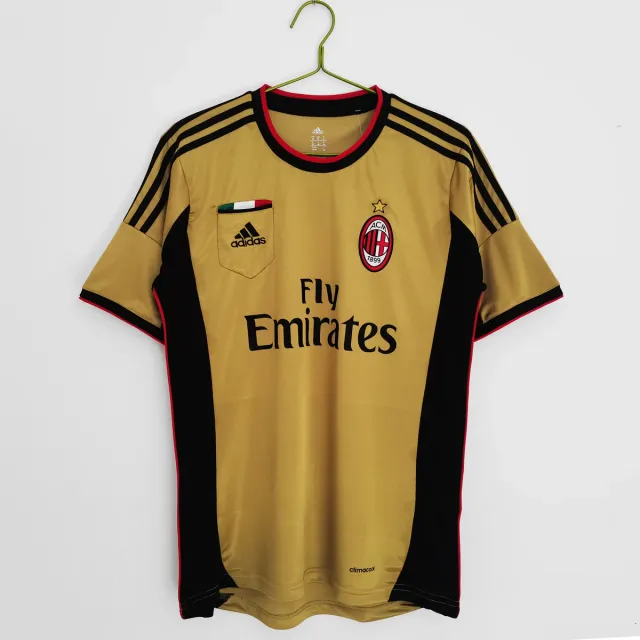 Tifoso Store Maglie da Calcio Terza Maglia Milan 2013/14 oro