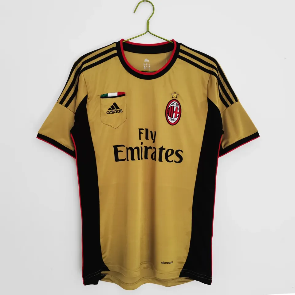 Tifoso Store Maglie da Calcio Terza Maglia Milan 2013/14 oro