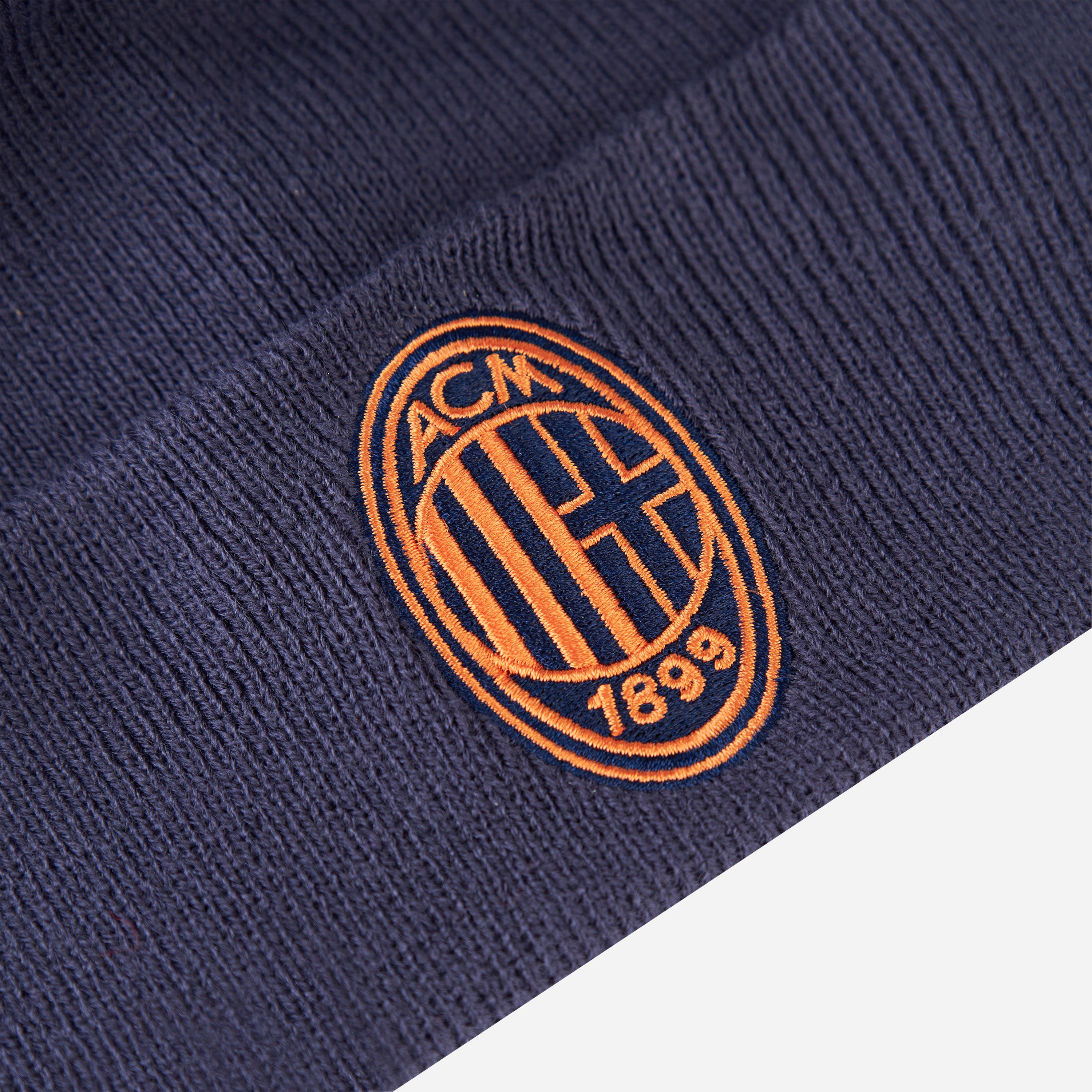 AC Milan New Era cuffia blu logo berretto taglia unica acrilico