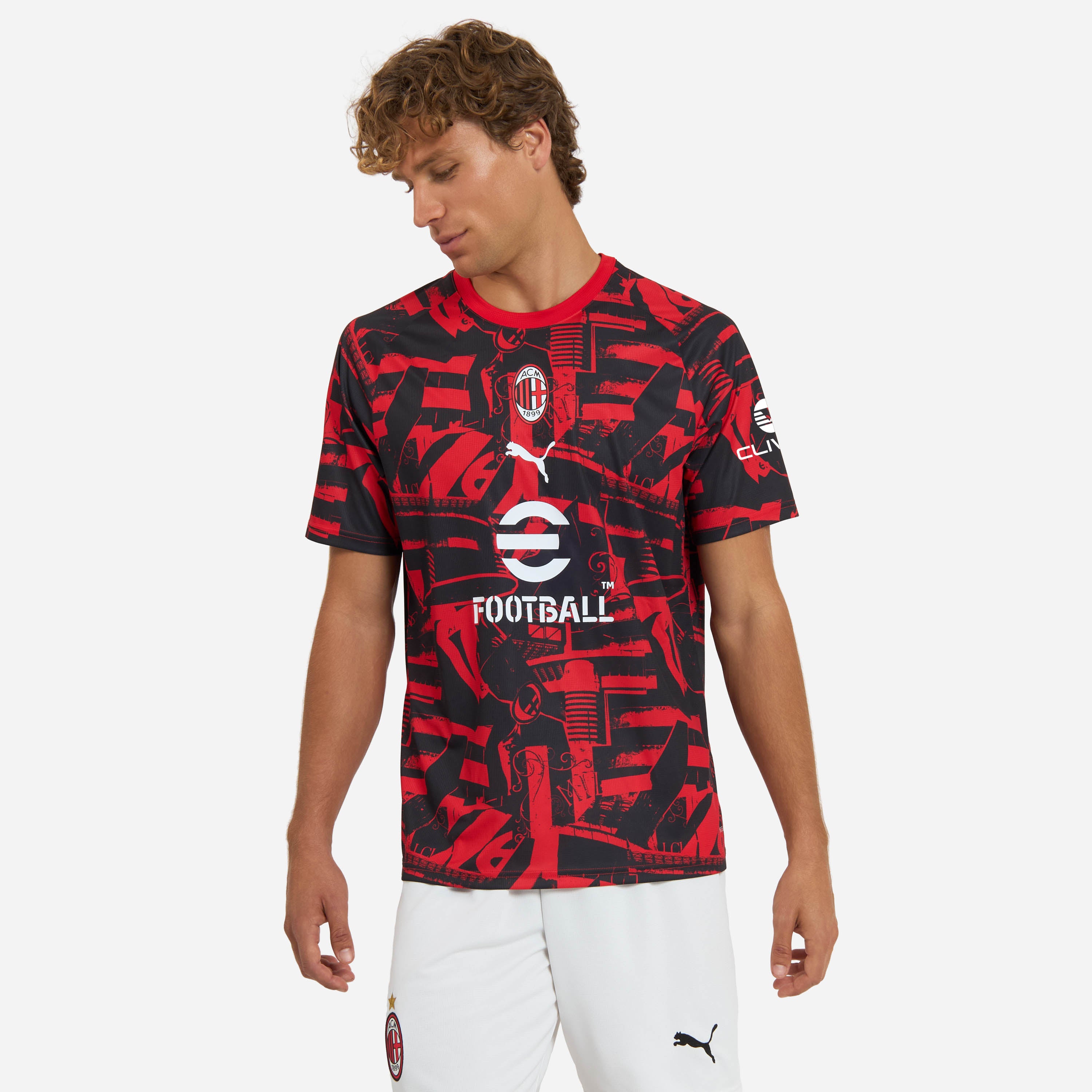 AC Milan Prematch 2026/27 T-Shirt Uomo Rossonera DryCell