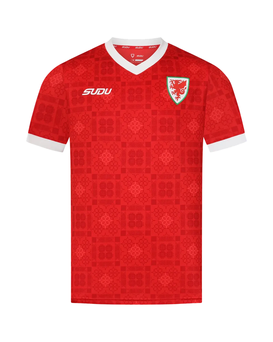 Wales Home Kit SUDU 2026-28 maglia rossa adulto L