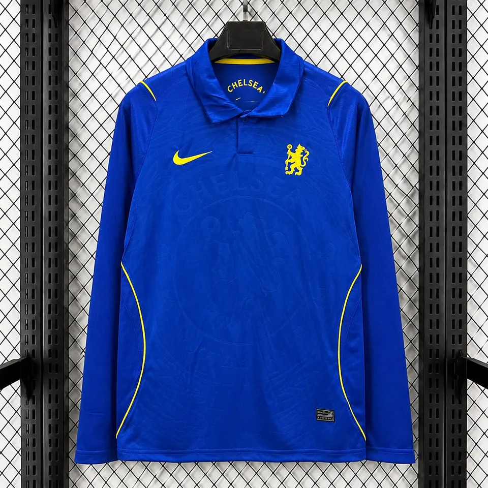 Chelsea Maglia 2026/27 manica lunga maglia calcio blu home