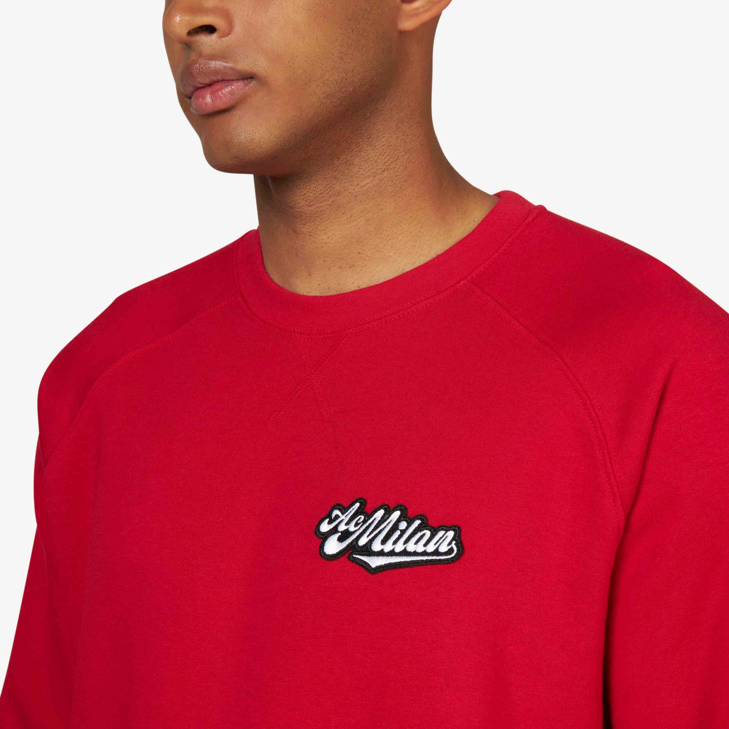AC Milan Urban Collection felpa girocollo uomo ricamata