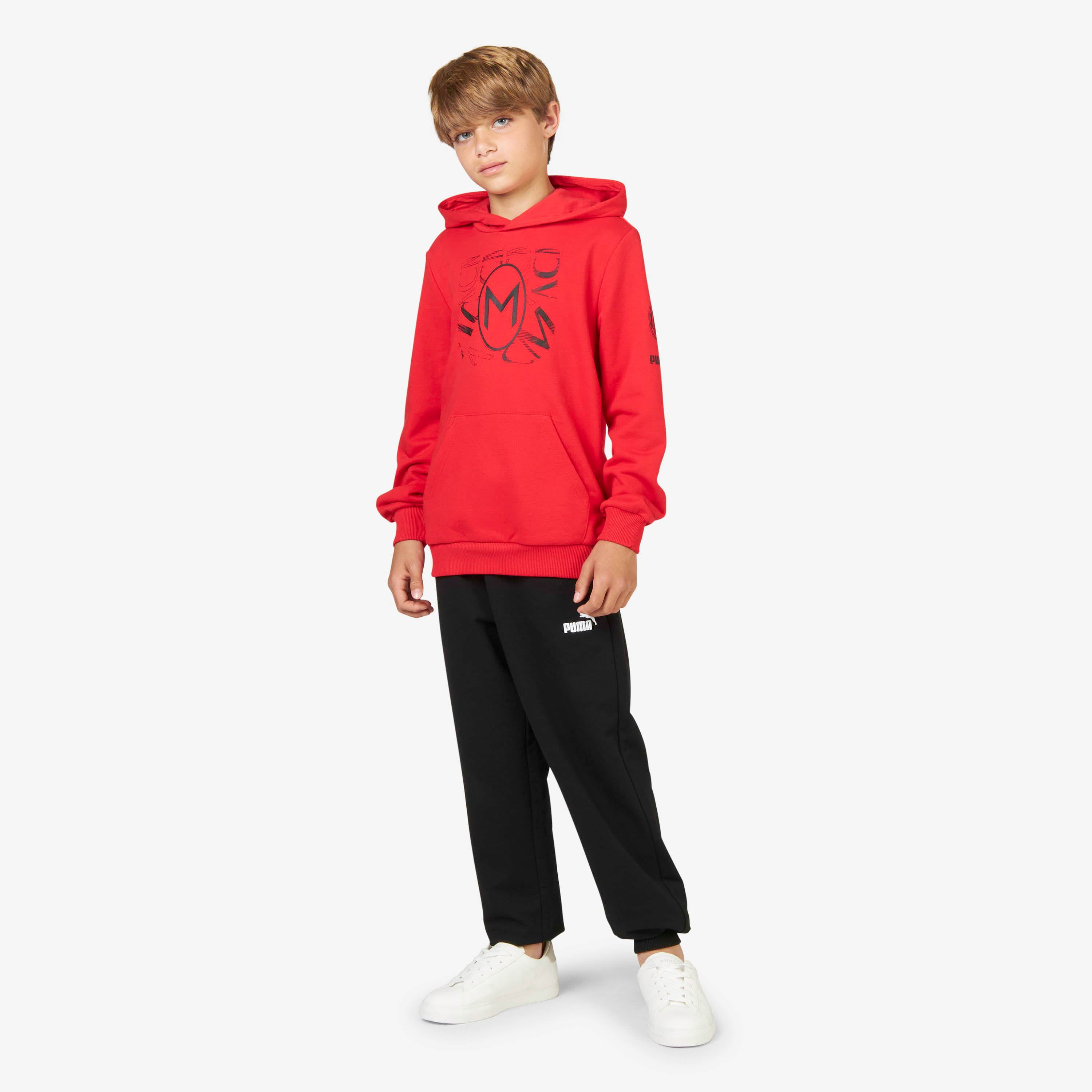 AC Milan Felpe Milan Football Core felpa bambino cappuccio