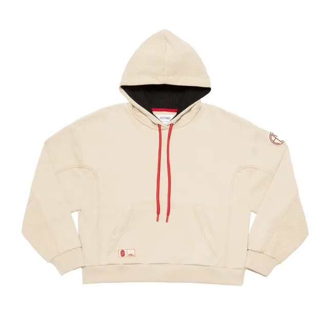 AS Roma Imprinting Hoodie White felpa crema M Corto