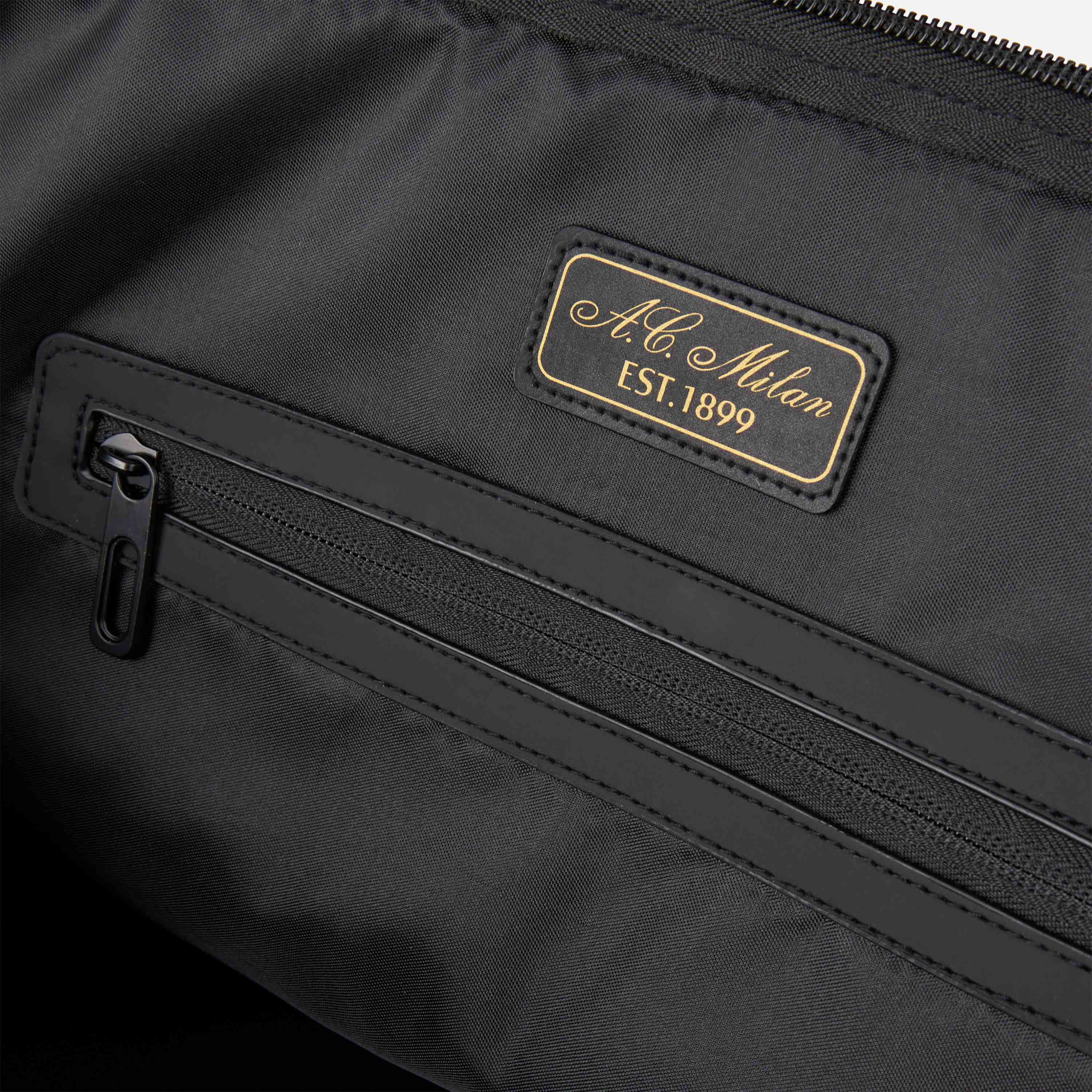 AC Milan borsone viaggio waterproof nero 53x27x26