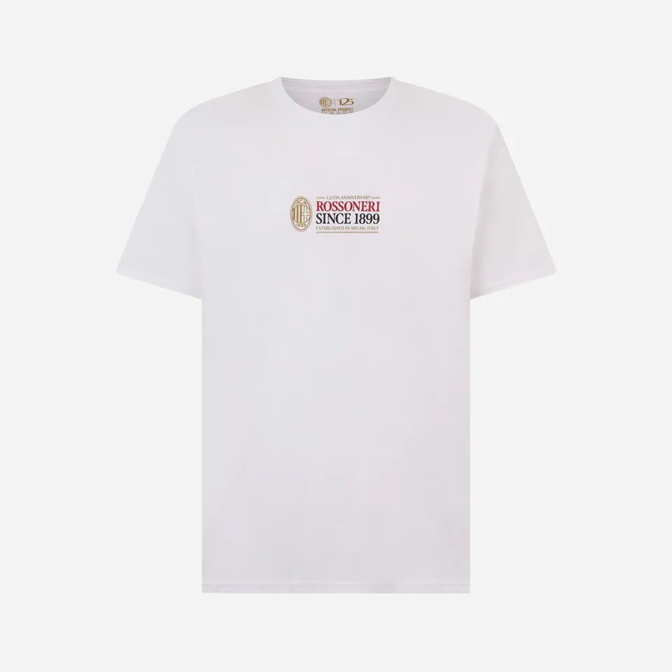 AC Milan Rossoneri Since 1899 T-Shirt bianca taglia M cotone
