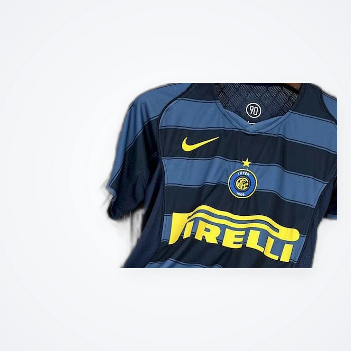 Tifoso Store Inter 2004/05 Terza Maglia calcio strisce blu