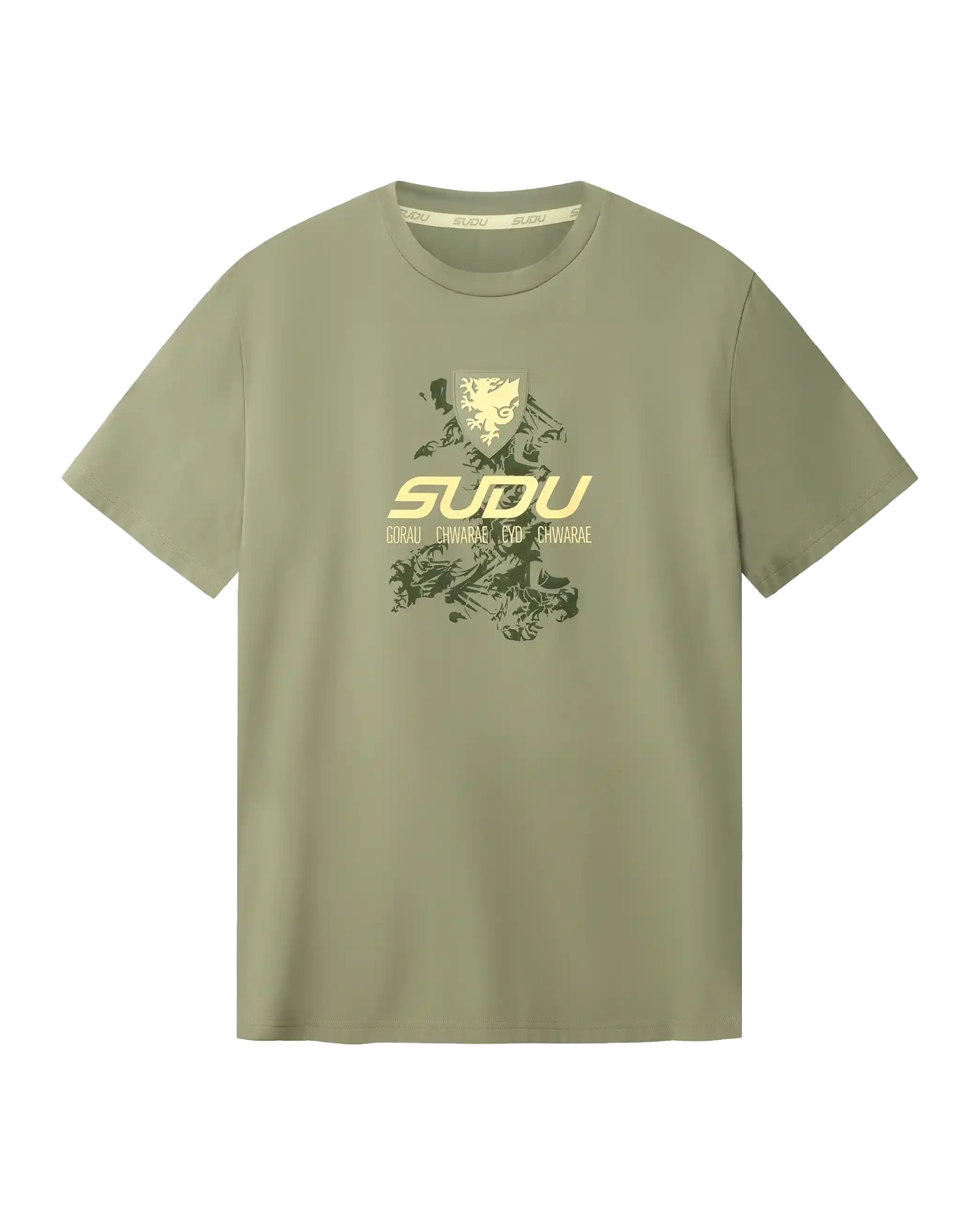 Wales SUDU Travel 2026-27 t-shirt junior verde logo oro