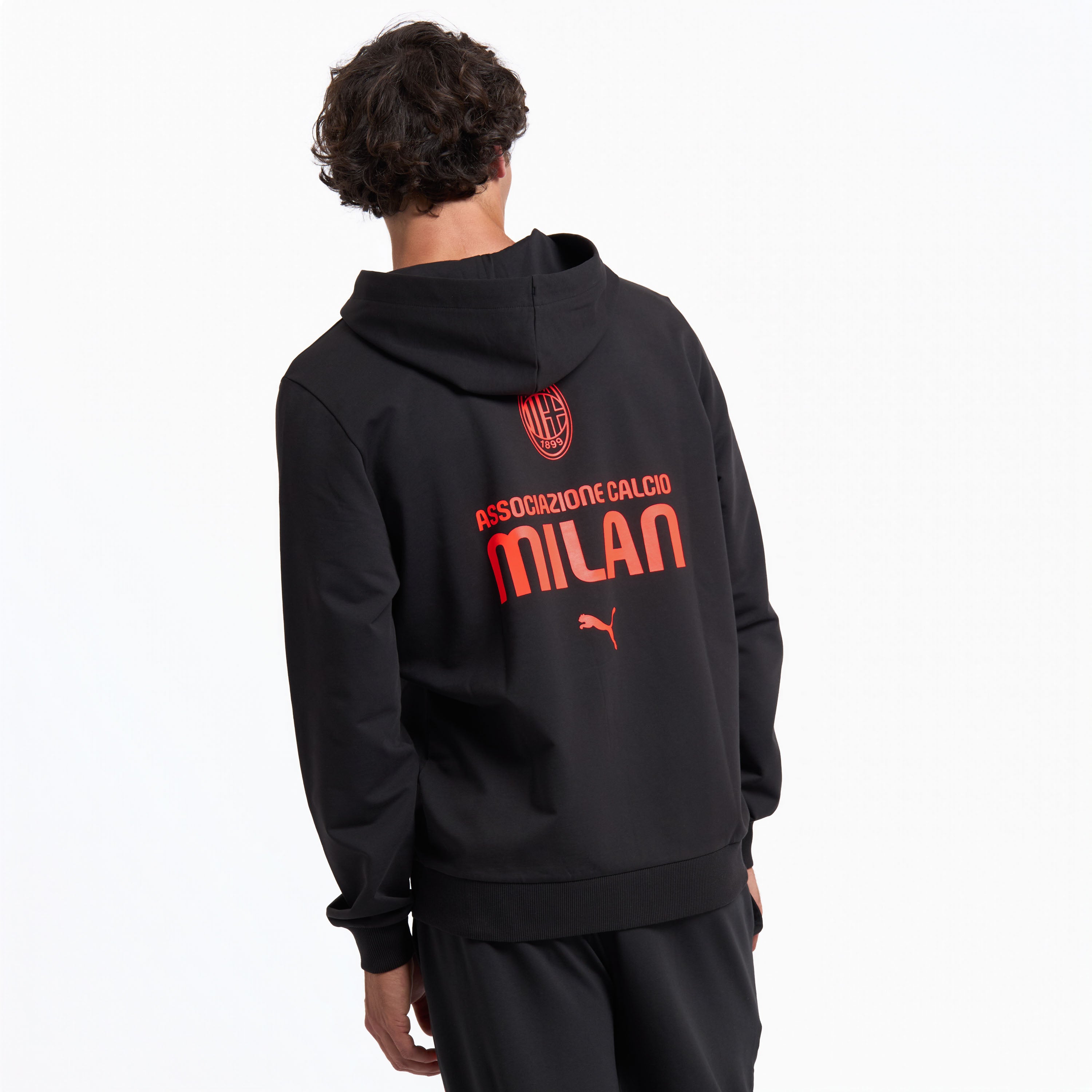 AC Milan Tute Culture tuta nera uomo felpa e pantaloni