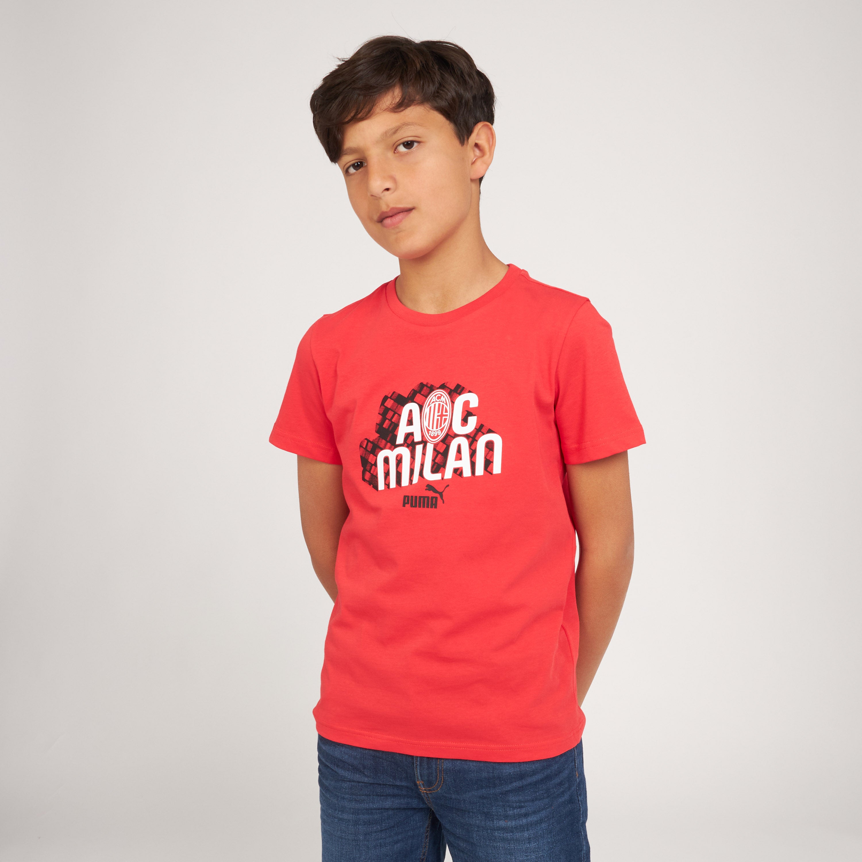 AC Milan Culture T-Shirt Bambino Rossa 8 Anni Cotone