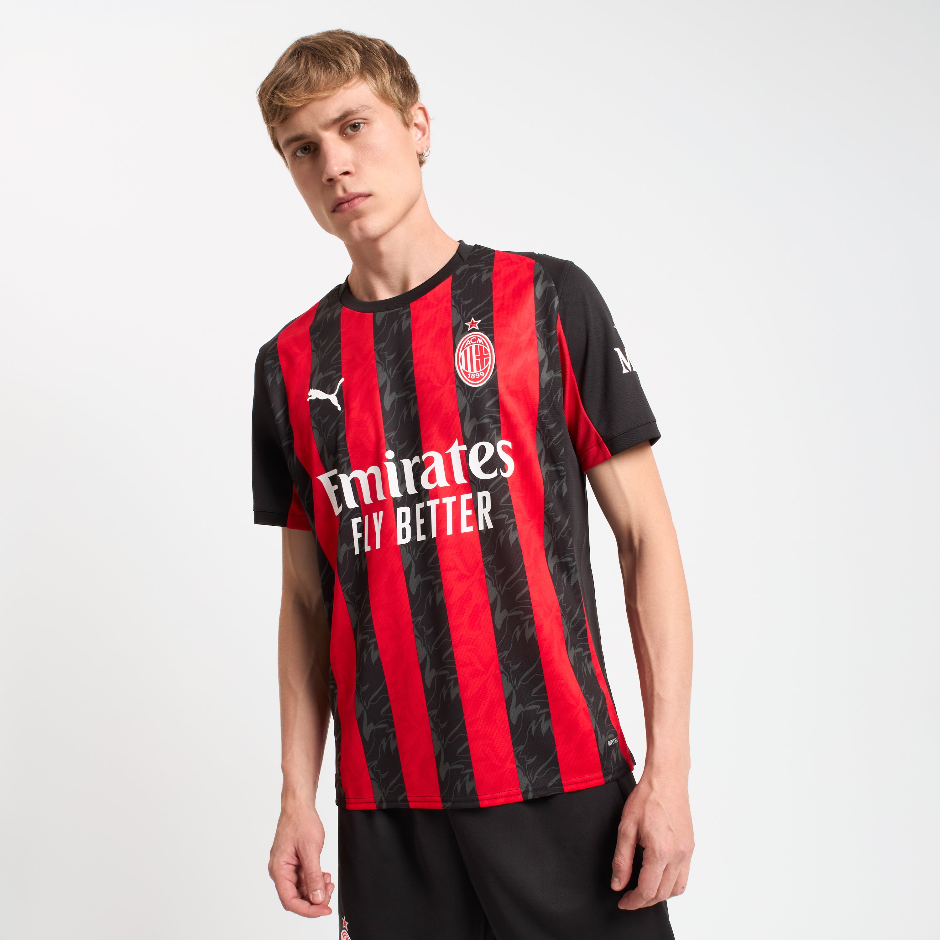 AC Milan Kit Gara Milan Home 2025/26 maglia uomo rossa Drycell
