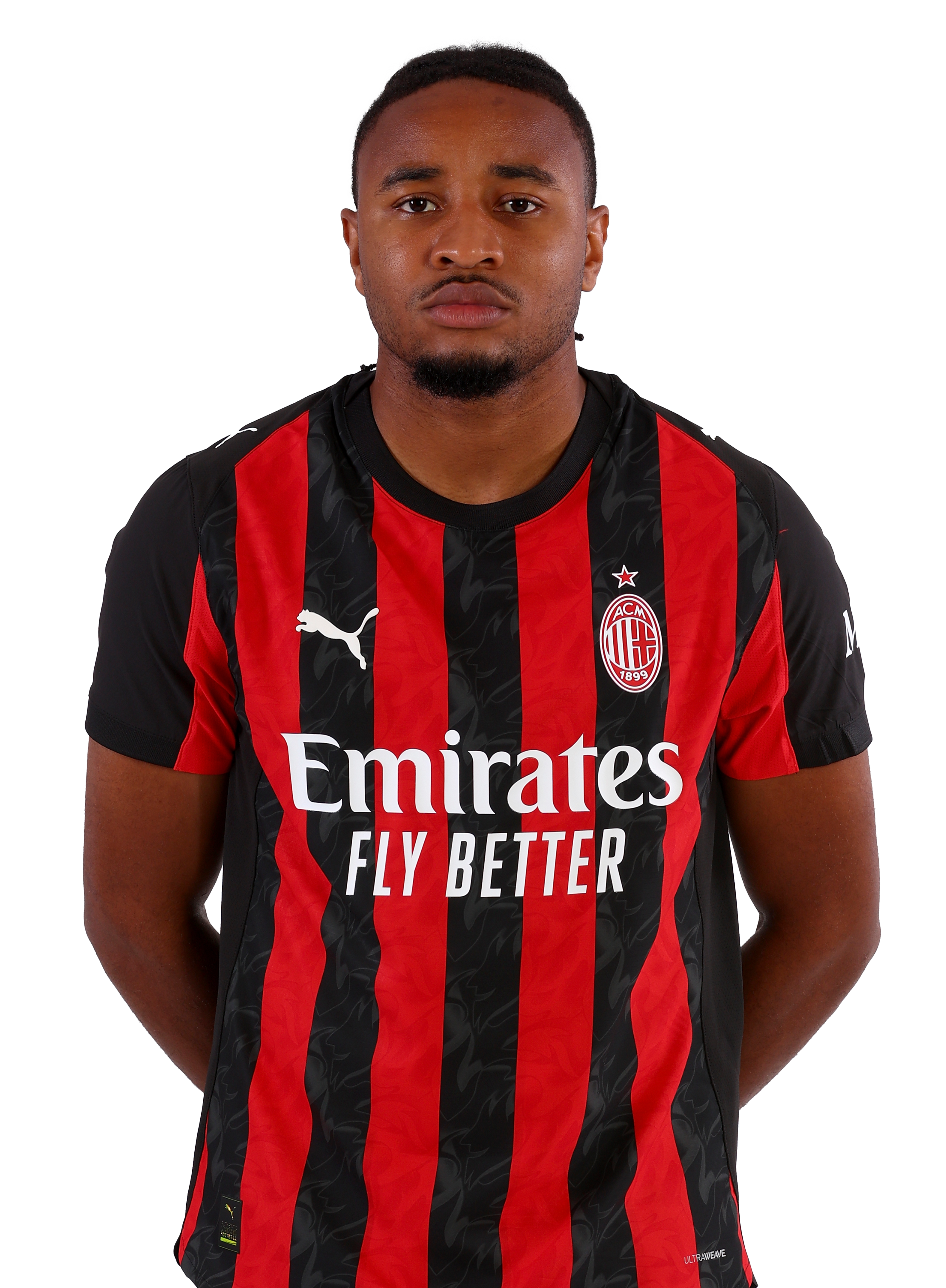 AC Milan Kit Gara Milan Nkunku 18 stampa maglia uomo