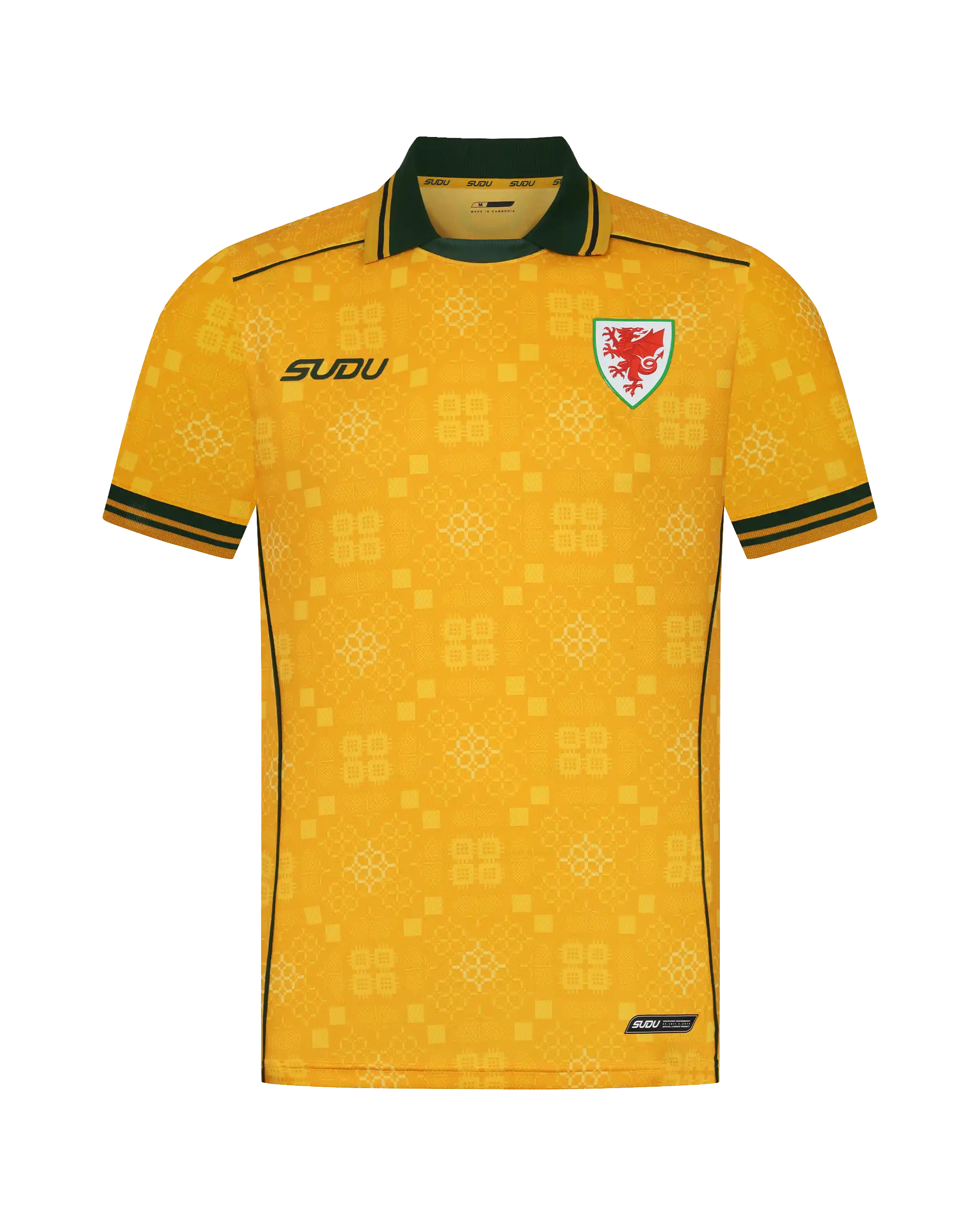 Wales SUDU Away Kit 2026-27 maglia gara pro uomo gialla