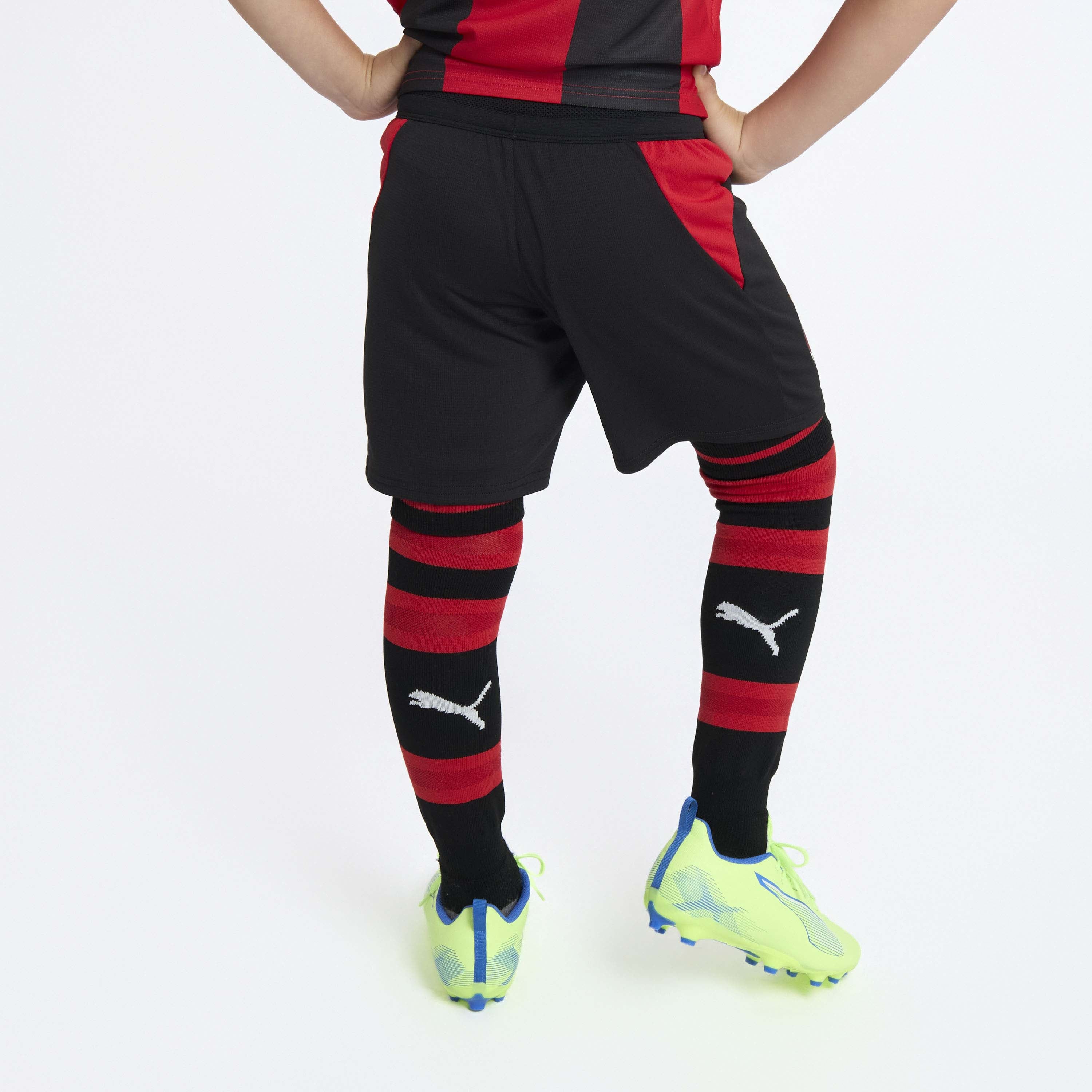 AC Milan Kit Gara Home 2026/27 pantaloncini neri bambino traspiranti