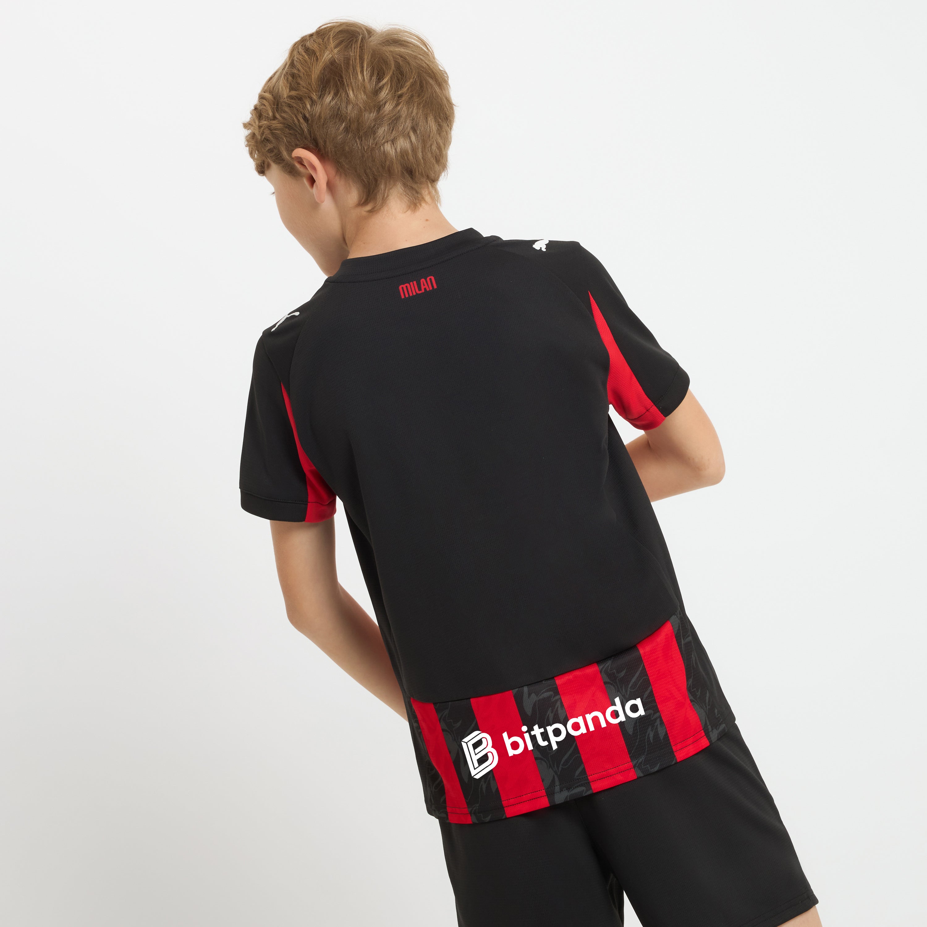 AC Milan Kit Gara Home 2025/26 maglia bambino rossonera