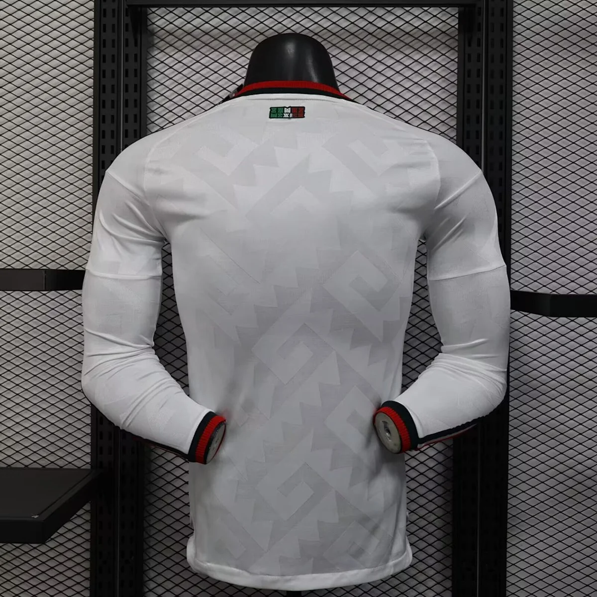 Messico Seconda Maglia 2026/27 manica lunga maglia calcio bianca Player