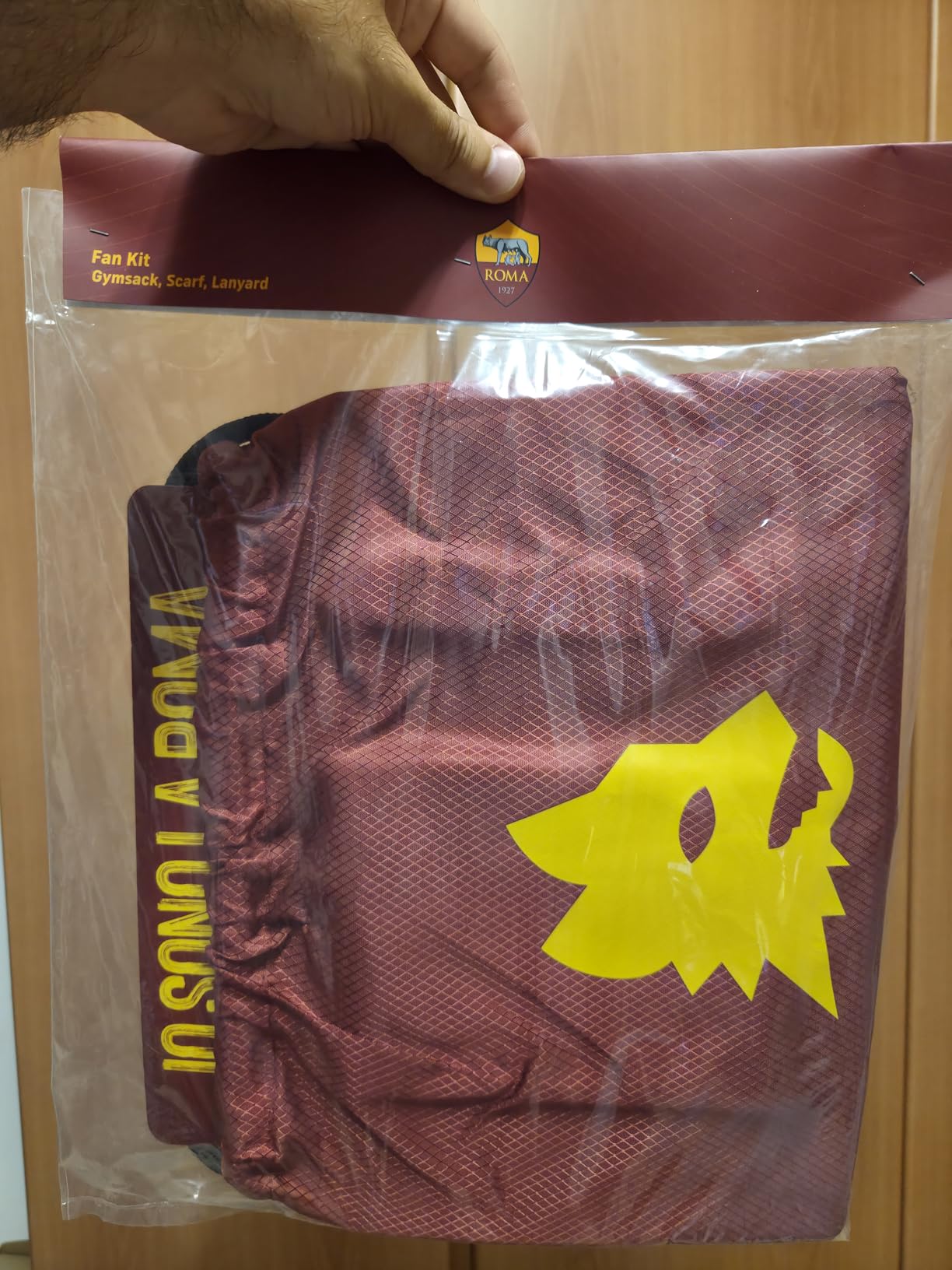 AS Roma Fan Kit set tifoso sciarpa gymsack