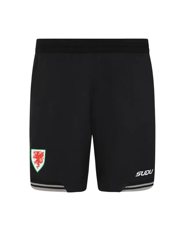 Wales Goalkeeper Kit SUDU 2026-28 pantaloncini neri junior