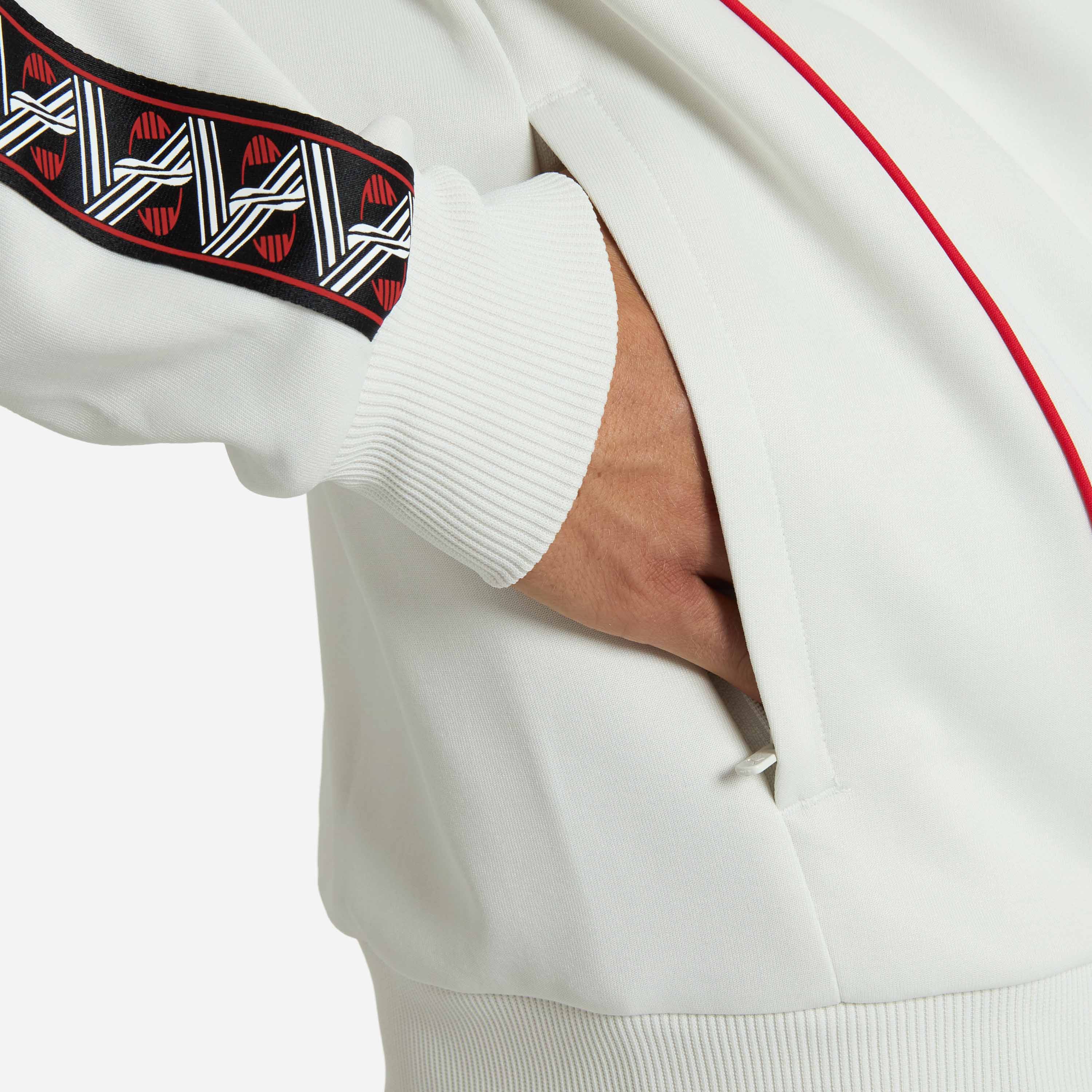 AC Milan King Collection giacca uomo bianca con zip