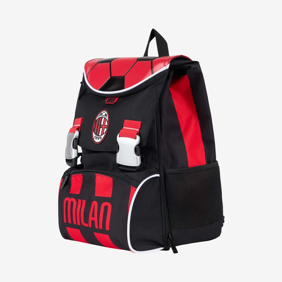 AC Milan Borsa Zaini zaino scuola large rosso nero 24L