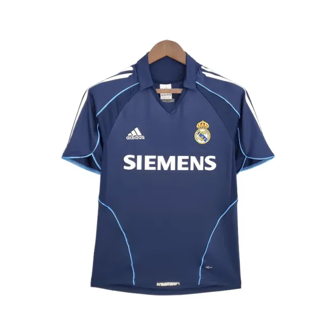 Real Madrid 2005/06 Seconda Maglia calcio retro blu S-XXL