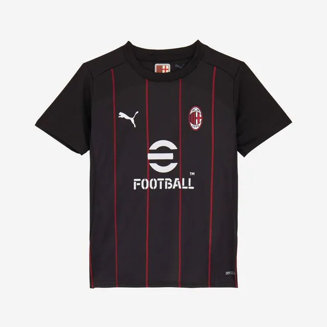 AC Milan Allenamento Prematch 2024/25 maglia bambino nera