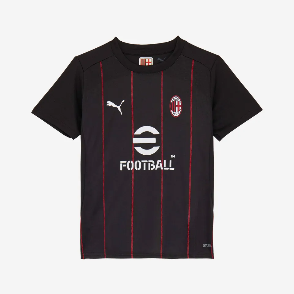 AC Milan Allenamento Prematch 2024/25 maglia bambino nera