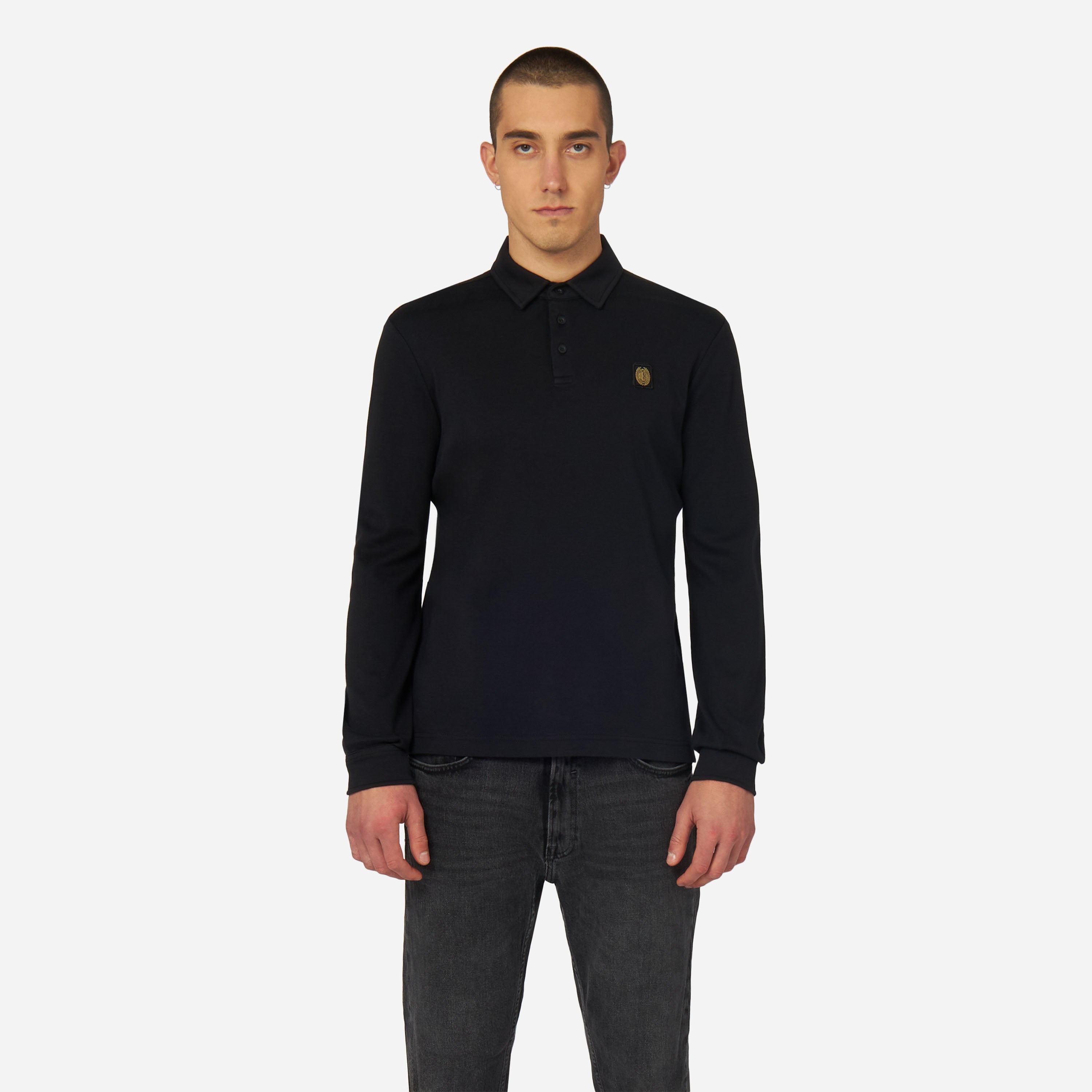 AC Milan Gold Essential polo uomo M manica lunga cotone